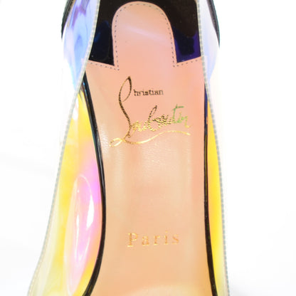 Christian Louboutin Debout Disco PVC Hologram 100 Pumps 37 Black Transparent 8 of 8
