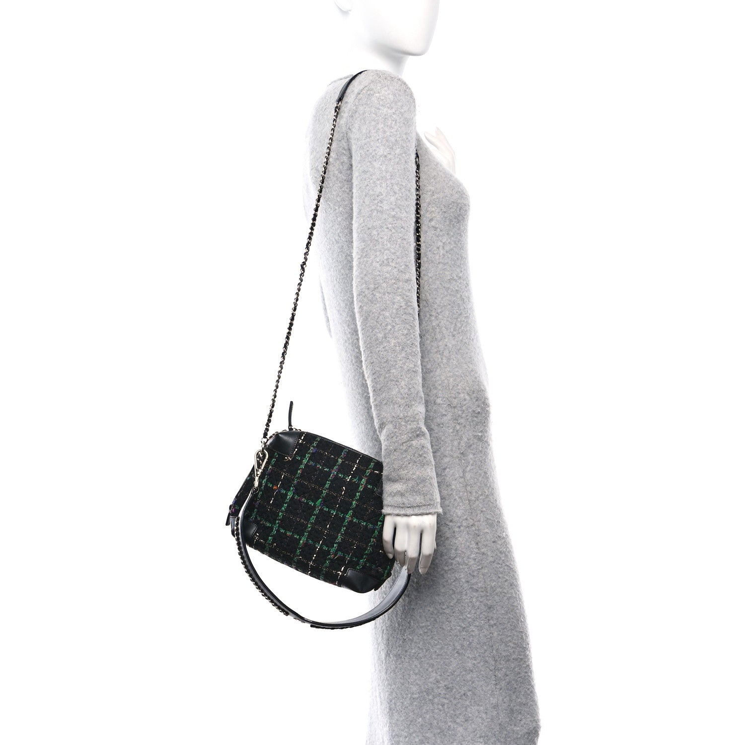 Chanel Tweed Camera Case Black 2 of 10