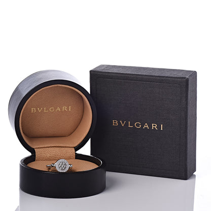 Bulgari 18K White Gold Diamond Black Onyx Bvlgari Bvlgari Flip Ring 48 4.5 6 of 6