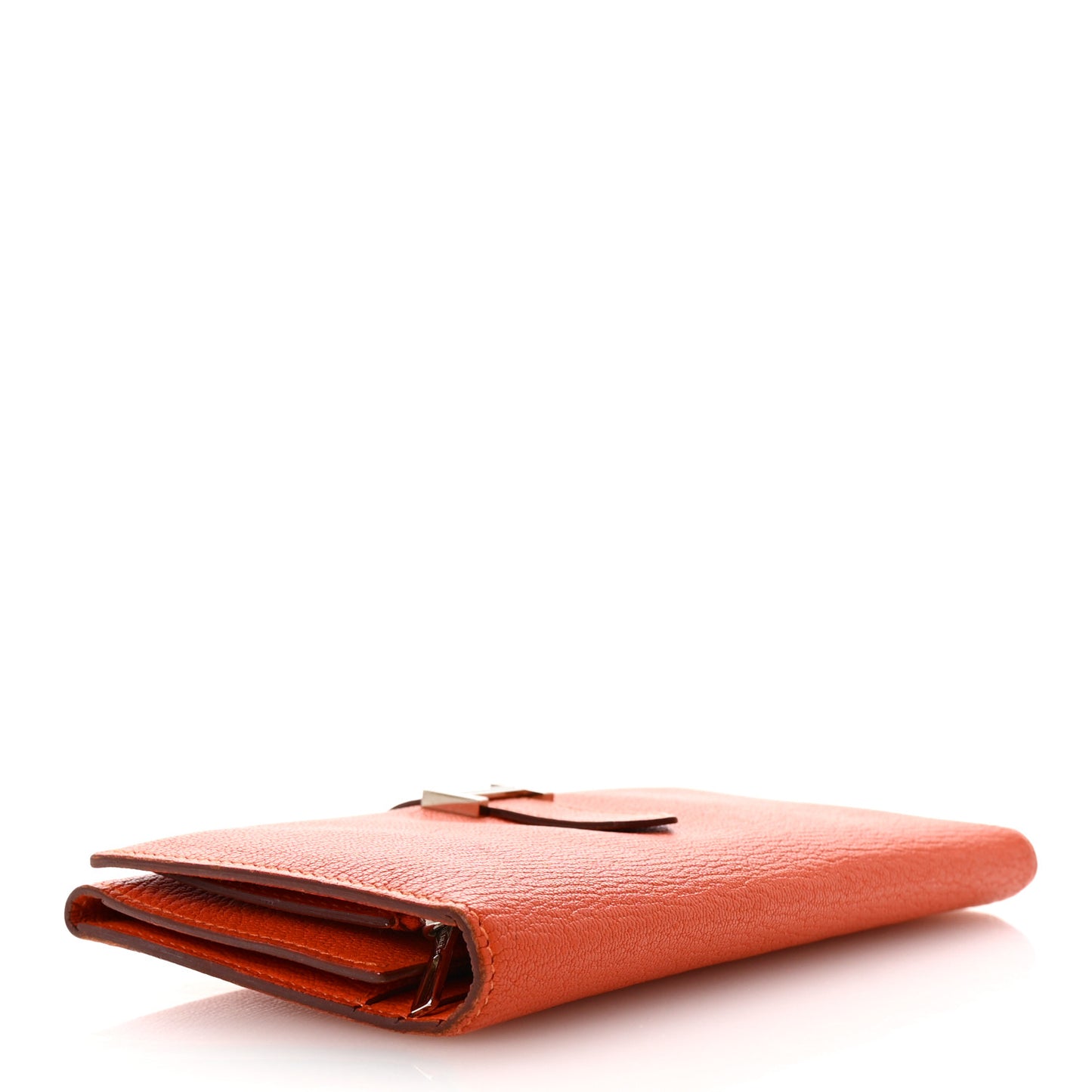 Chevre Mysore Bearn Gusset Wallet Orange