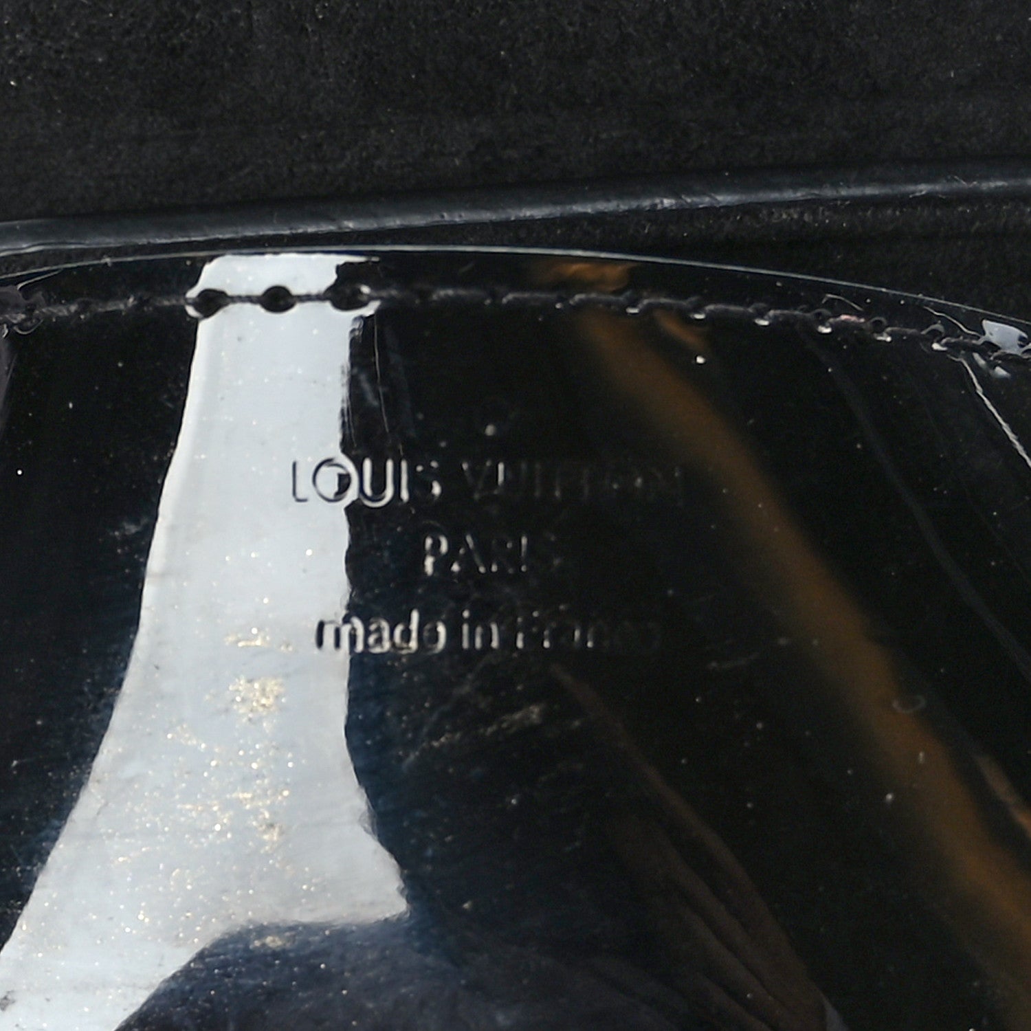 Louis Vuitton Patent Monogram Twist Shoulder Bag PM Black 6 of 9