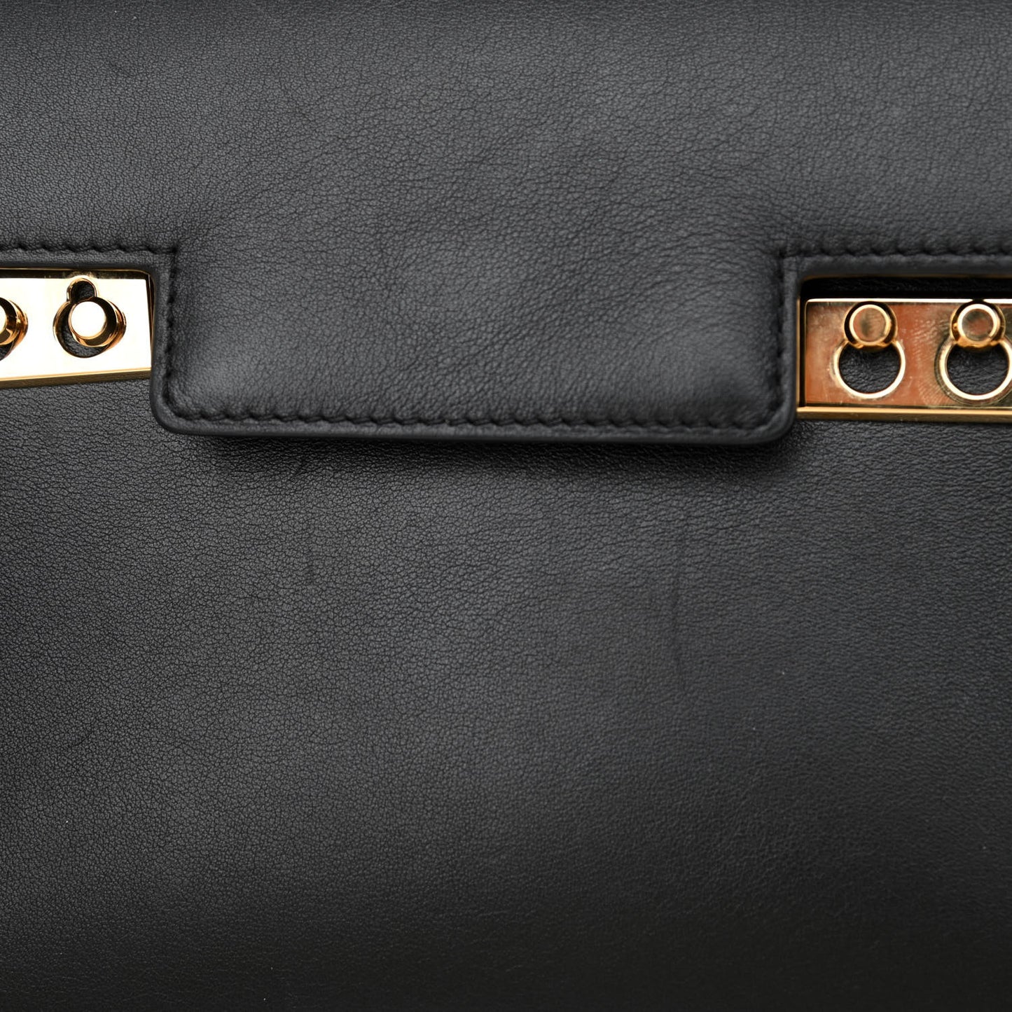 Smooth Calfskin Mini Tempete Satchel Black