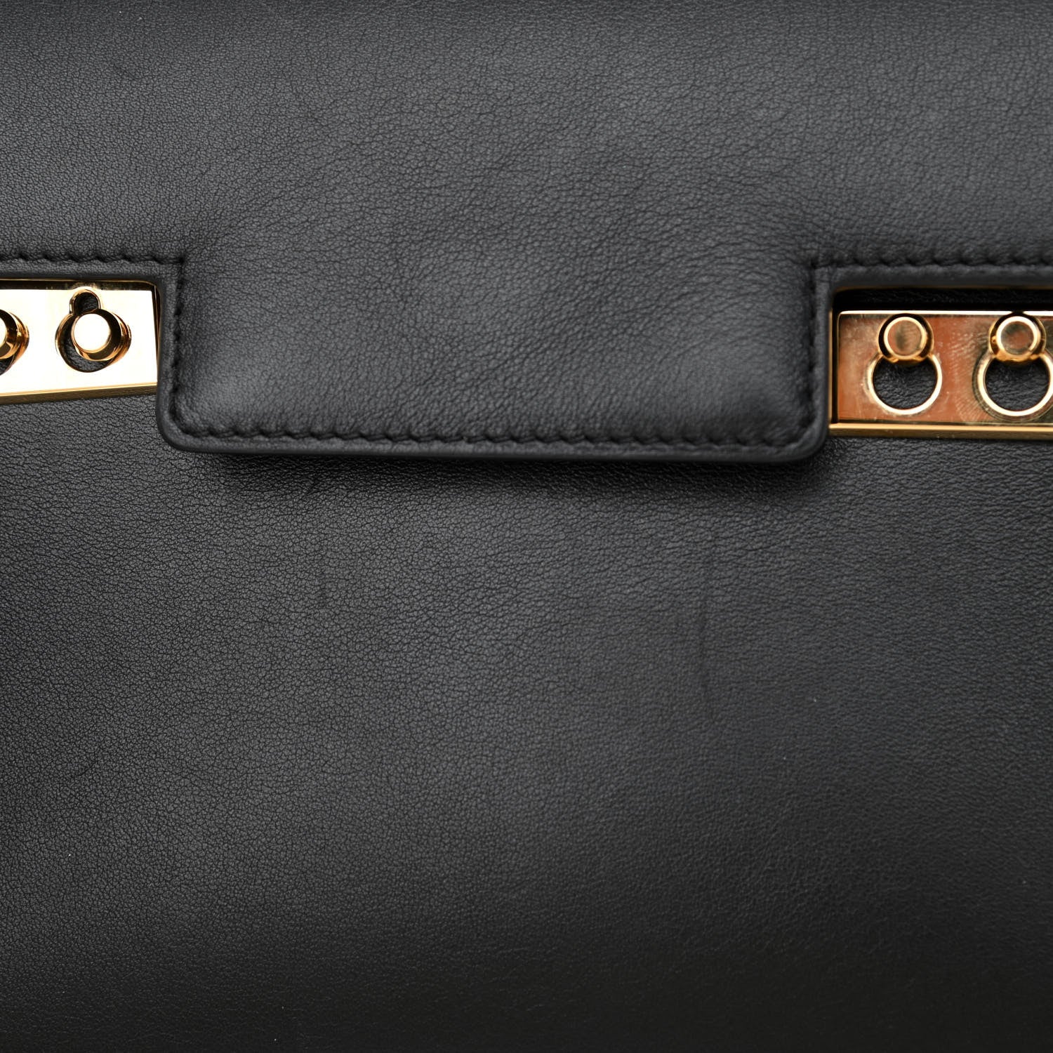 Delvaux Smooth Calfskin Mini Tempete Satchel Black 8 of 8
