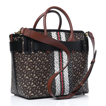 Burberry E-Canvas Monogram Stripe Small Belt Tote 3 of 16