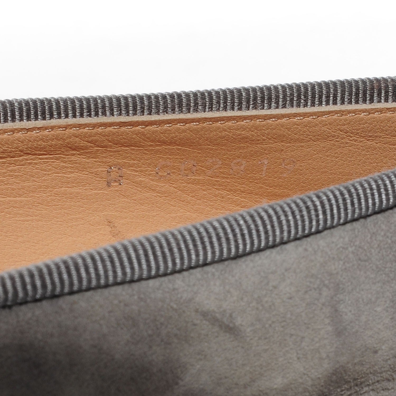 Chanel Suede Cap Toe Ballerina Flats Grey Black 36 7 of 8