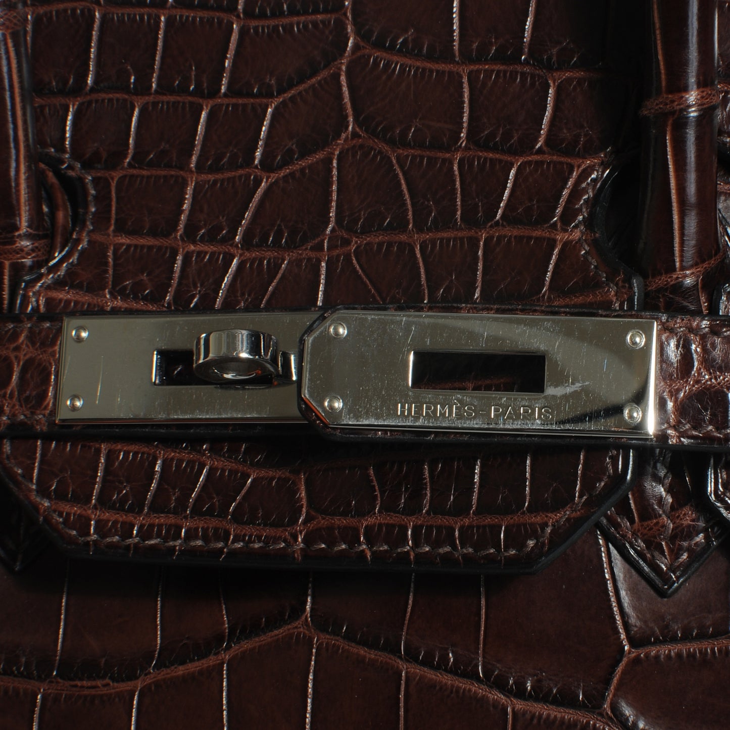 Matte Porosus Crocodile Birkin 35 Chocolate