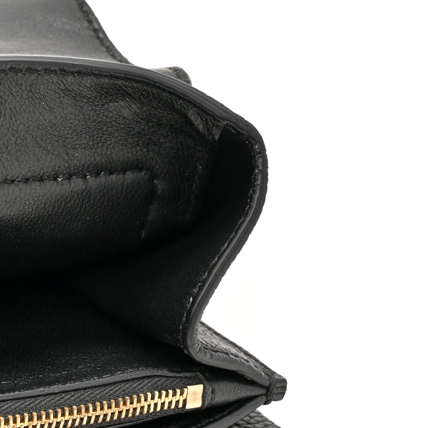 Grained Calfskin Mya Flip Lock Shoulder Bag Black