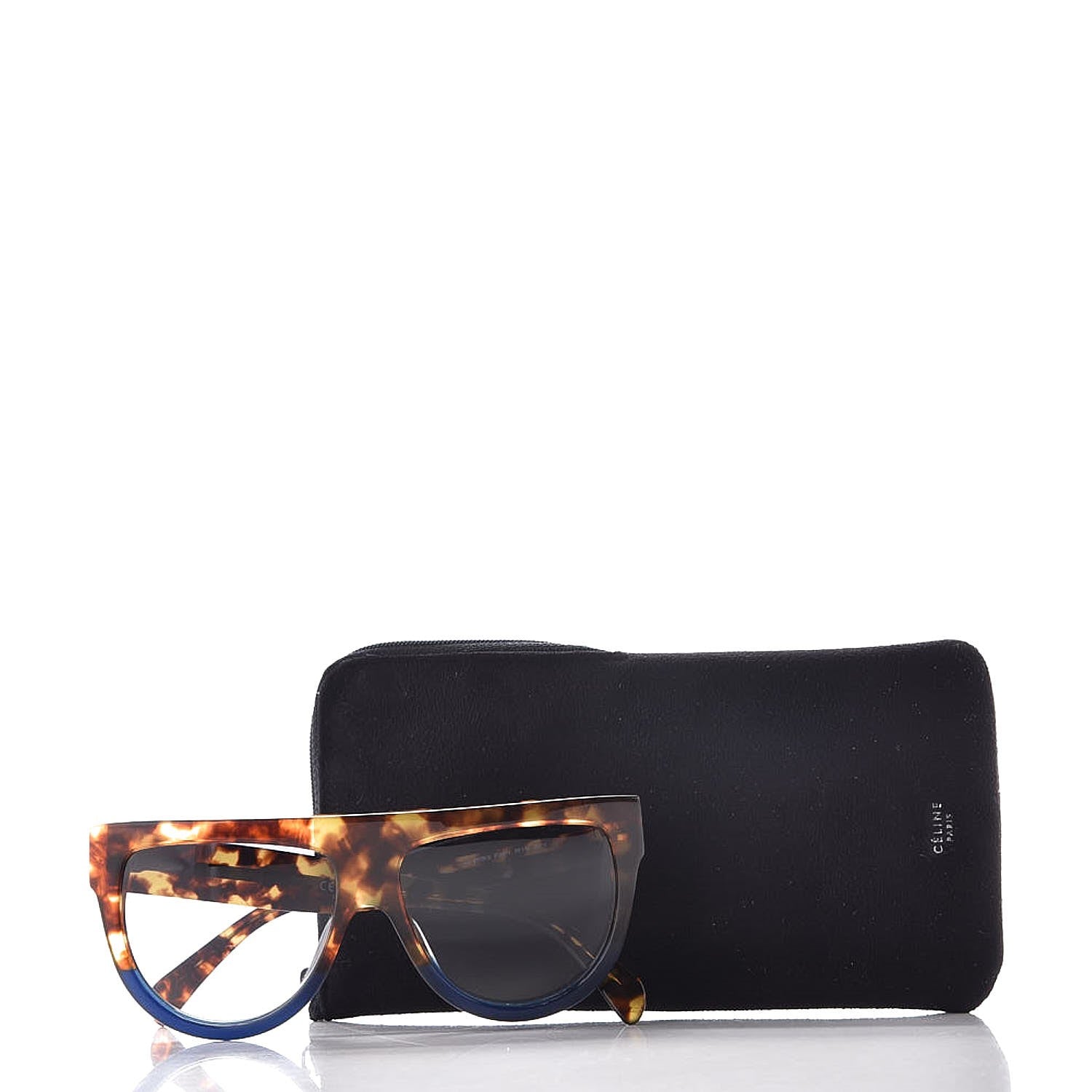 Celine Shadow Sunglasses CL 41026/S Havana Blue 7 of 7