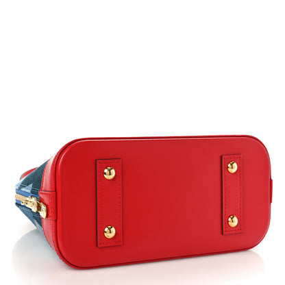 Louis Vuitton Denim Damier Monogram Patchwork Alma BB 4 of 8