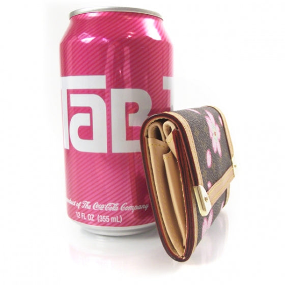 Monogram Cherry Blossom Porte-Monnaie Plat Coin Purse Brown