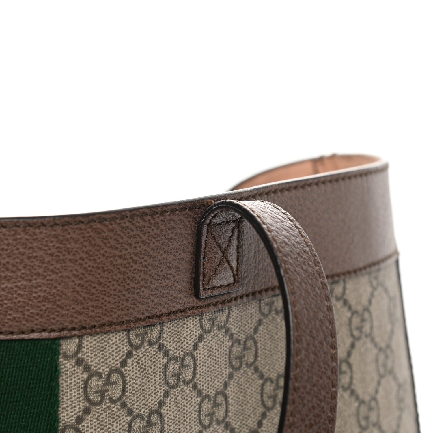 Gucci GG Supreme Monogram Web Ophidia Tote Brown 15 of 16