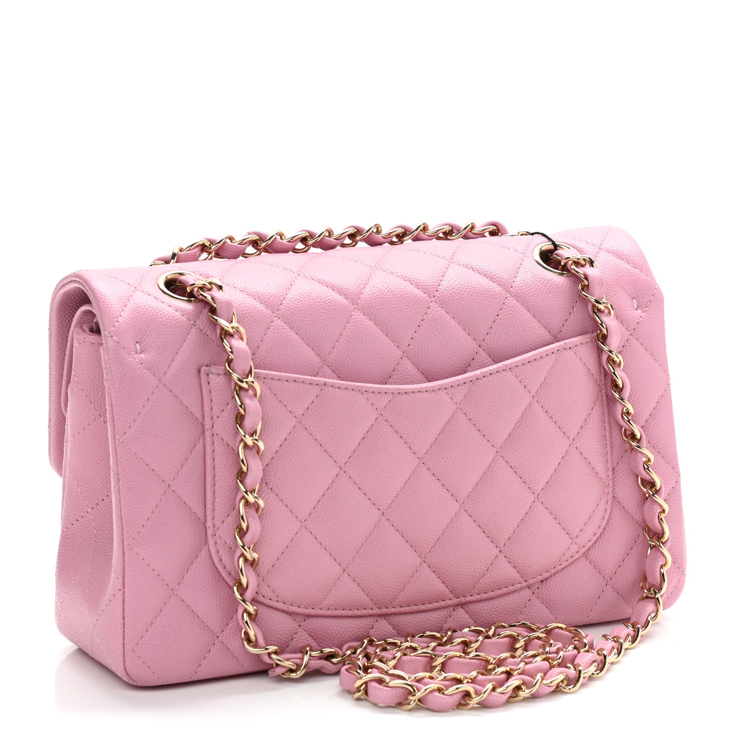 Chanel Caviar Quilted Small Double Flap Light Pink 3 of 10