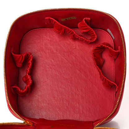 Chanel Lambskin Quilted Vanity Case Red 5 of 11