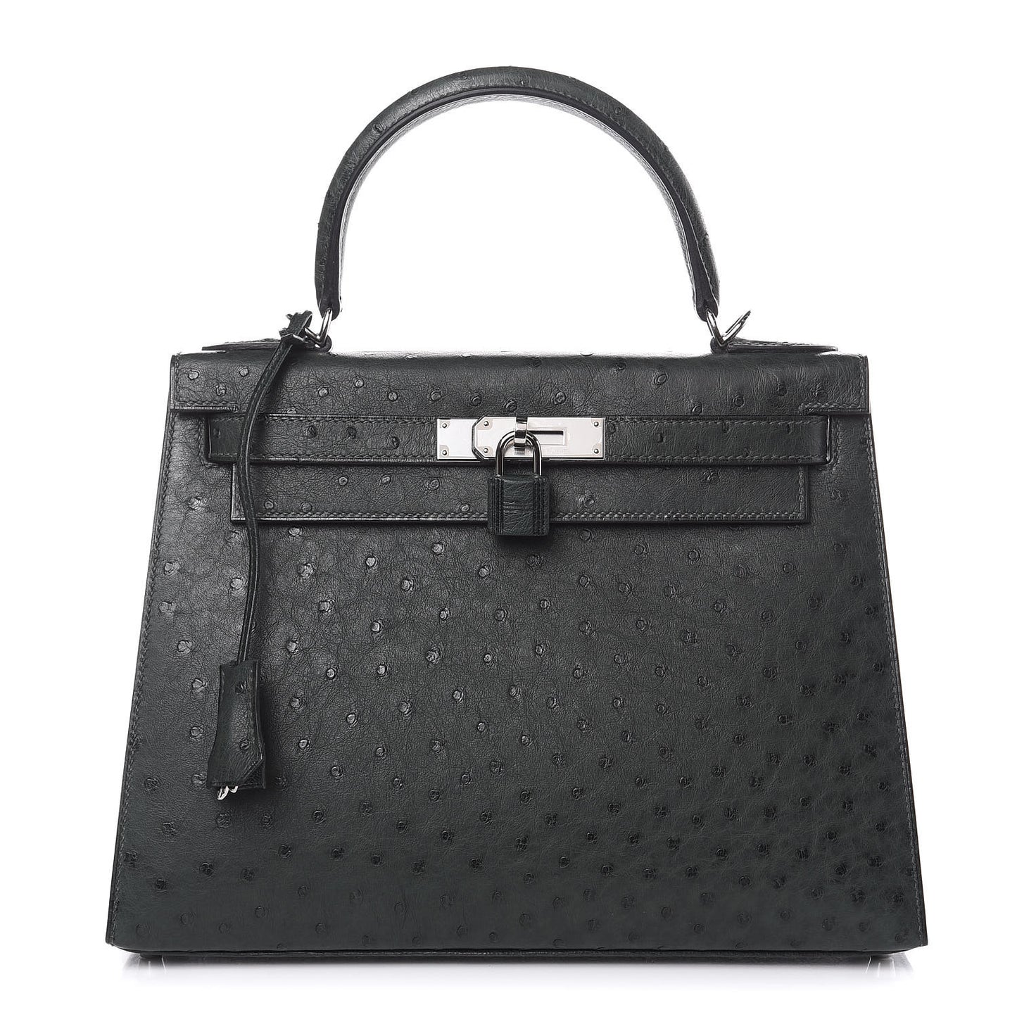 Ostrich Kelly Sellier 28 Vert Titien