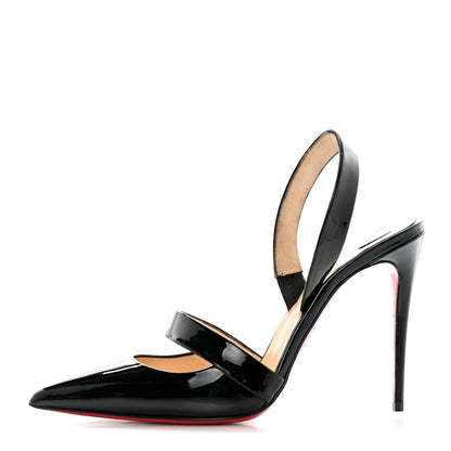 Christian Louboutin Patent Actina 100 Pumps 38.5 Black 1 of 12