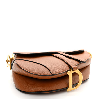 Christian Dior Grained Calfskin Saddle Bag With Strap Camello 4 of 9