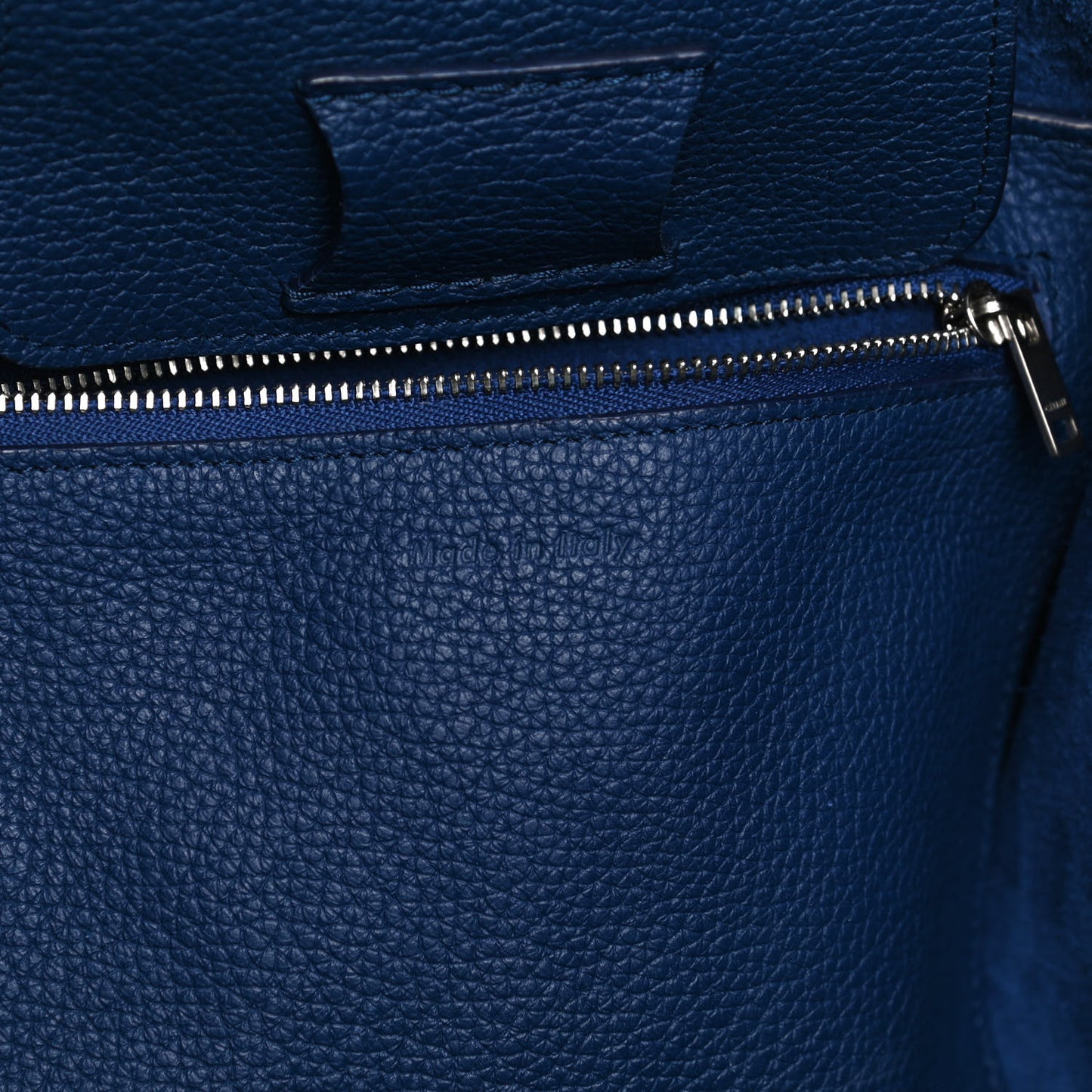 Supple Grained Calfskin Small Big Bag Cobalt