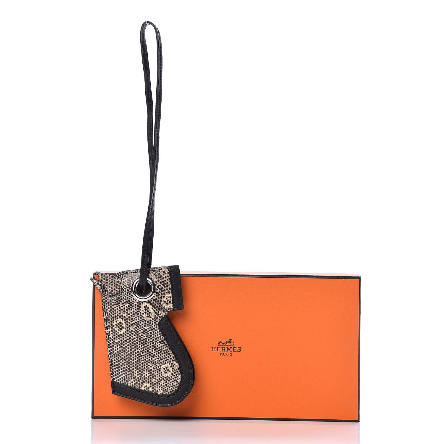 Hermes Lizard Camail Key Holder Ombre 8 of 8