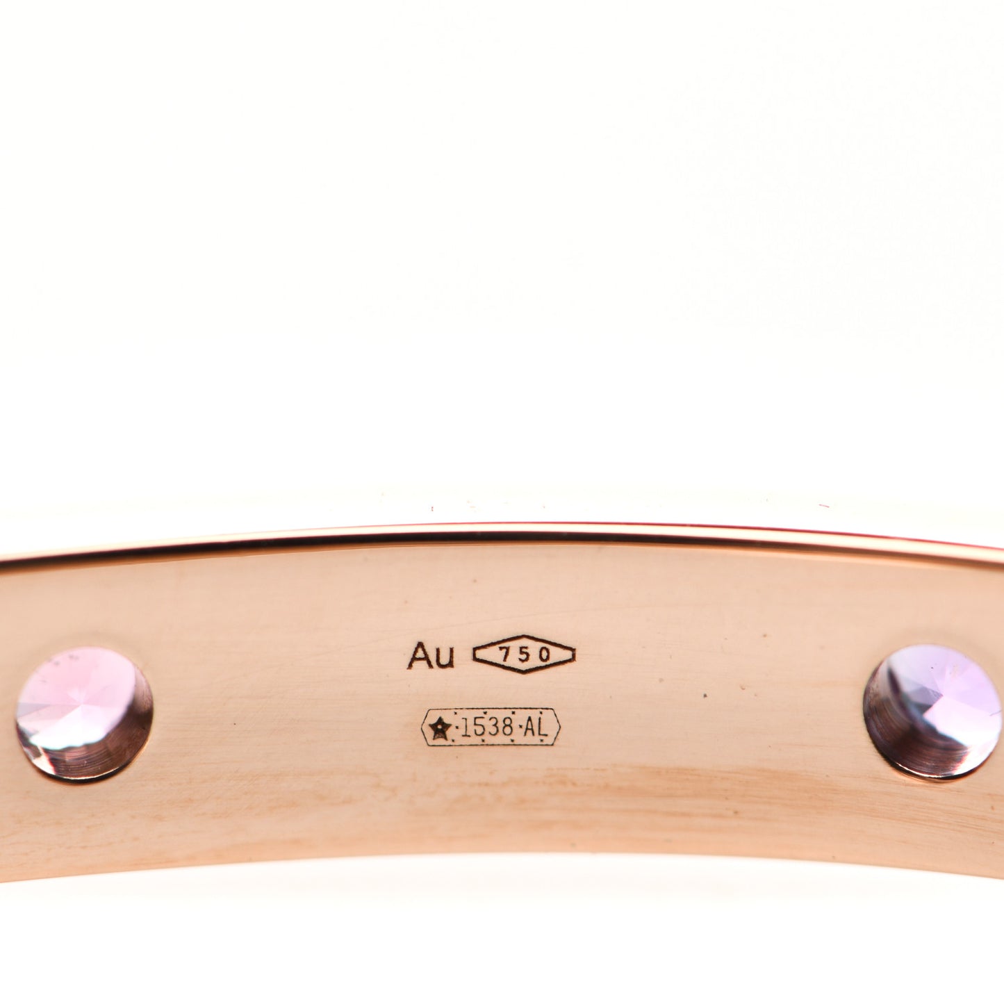 18K Rose Gold Amethyst Pink Sapphire BVLGARI BVLGARI Bangle Bracelet M