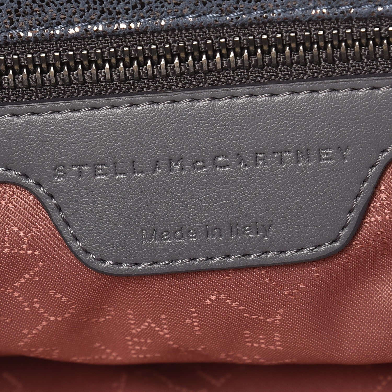 Stella McCartney Metallic Shaggy Deer Falabella Fold Over Tote Blue Lagoon 6 of 7