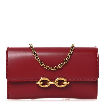 Saint Laurent Smooth Calfskin Le Maillon Chain Wallet Opyum Red Opyum Red 1 of 12