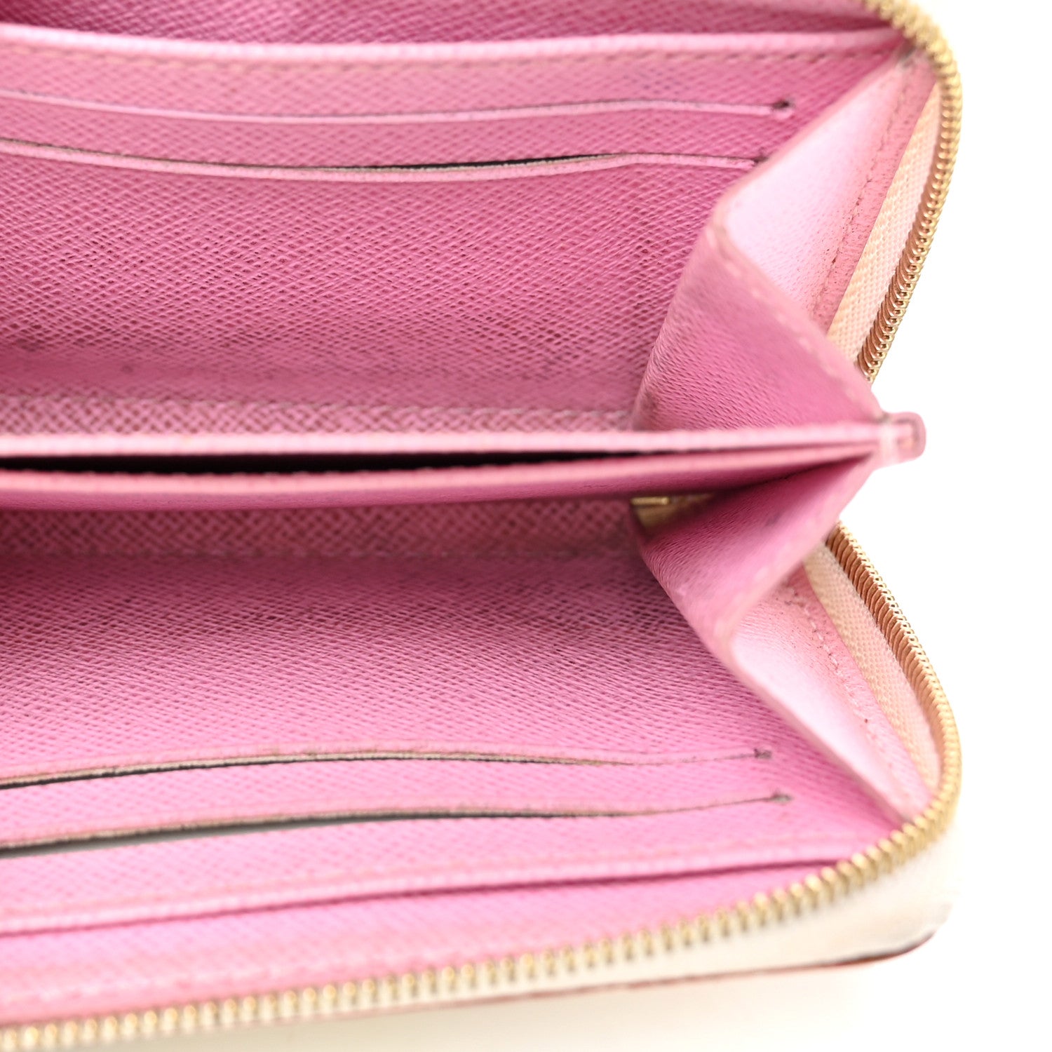 Louis Vuitton Monogram Multicolor Zippy Coin Purse Wallet White Litchi 5 of 8