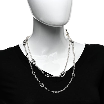 Hermes Sterling Silver Farandole Necklace 120 2 of 5