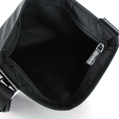 Prada Nylon Vela Flat Messenger Bag Black 5 of 8