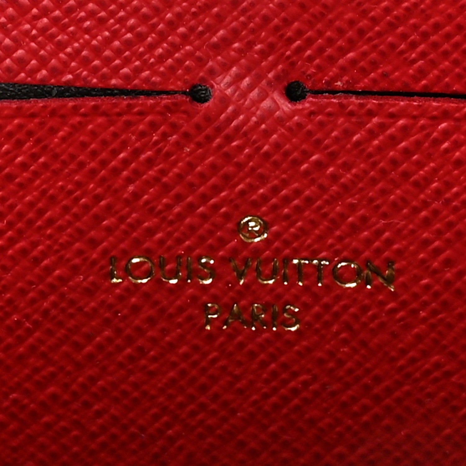 Louis Vuitton Damier Ebene Clemence Wallet Cherry 6 of 10