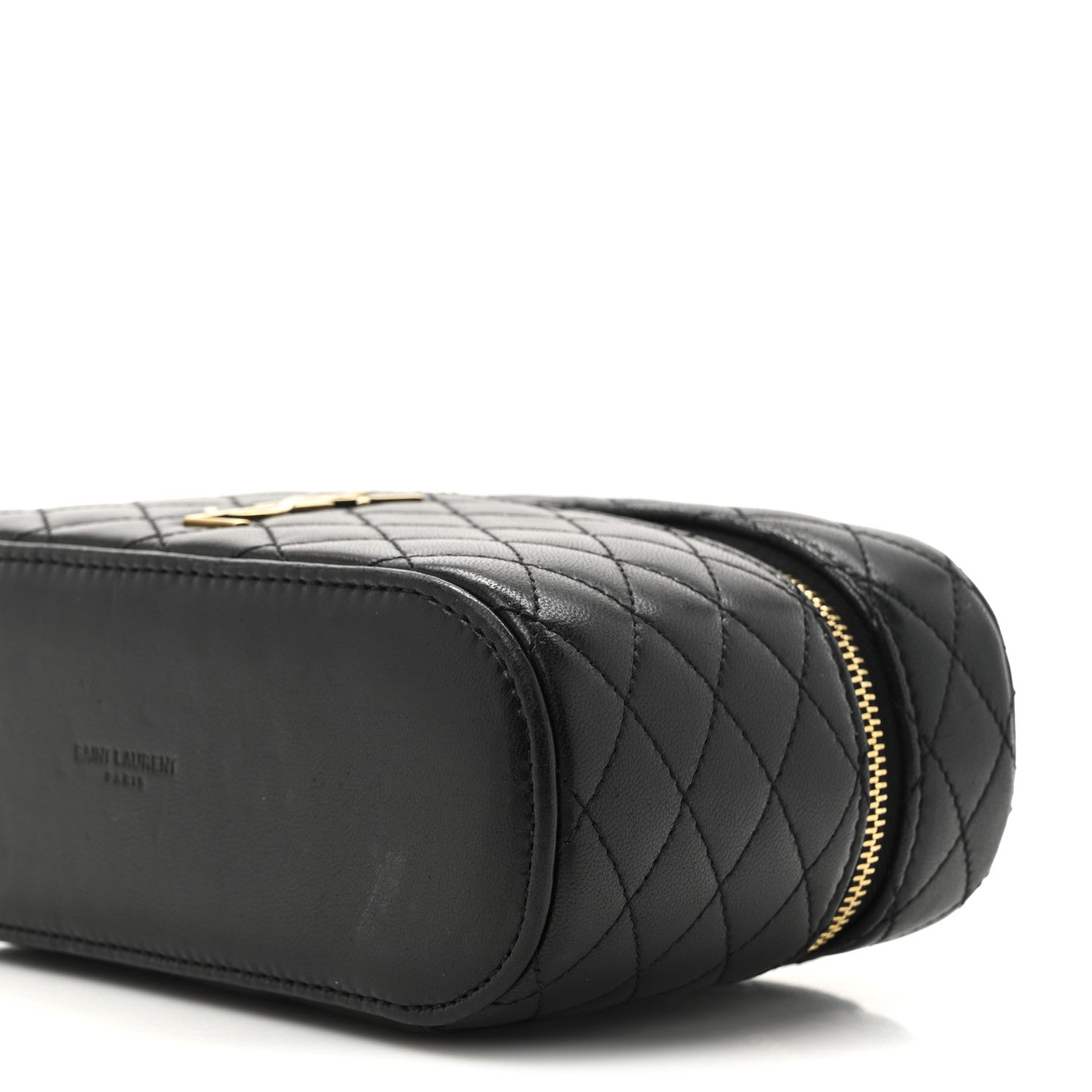 Saint Laurent Lambskin Quilted Mini Gaby Vanity Case Black 9 of 10