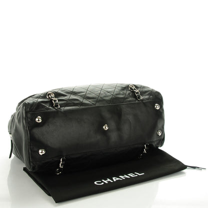 Chanel Lambskin Quilted Chain Around Tote Black 4 of 7