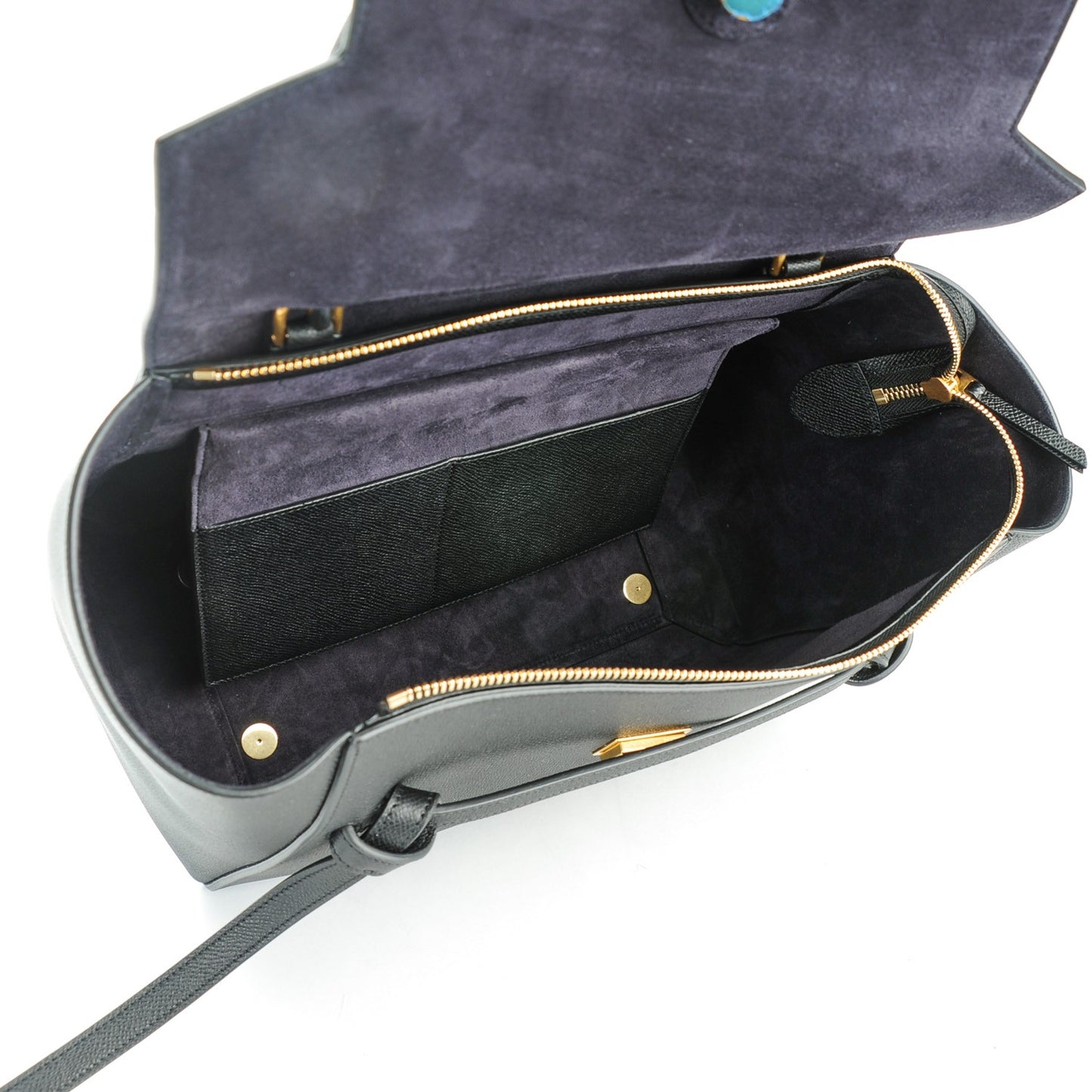 Grained Calfskin Mini Belt Bag Black