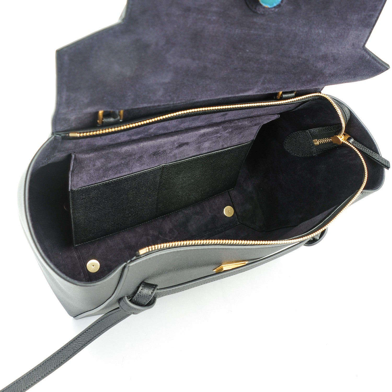 Celine Grained Calfskin Mini Belt Bag Black 5 of 9