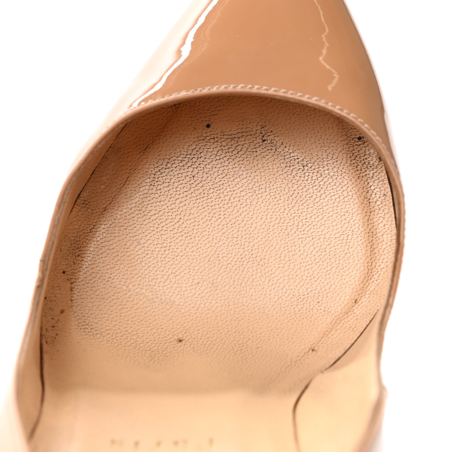 Christian Louboutin Patent Pigalle 100 Pumps 38 Nude 8 of 8