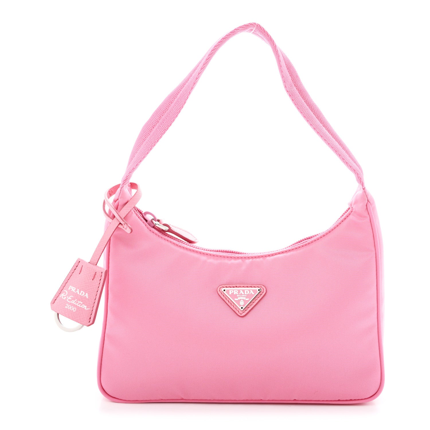 Prada Tessuto Nylon Mini Re-Edition 2000 Bag Begonia 1 of 10