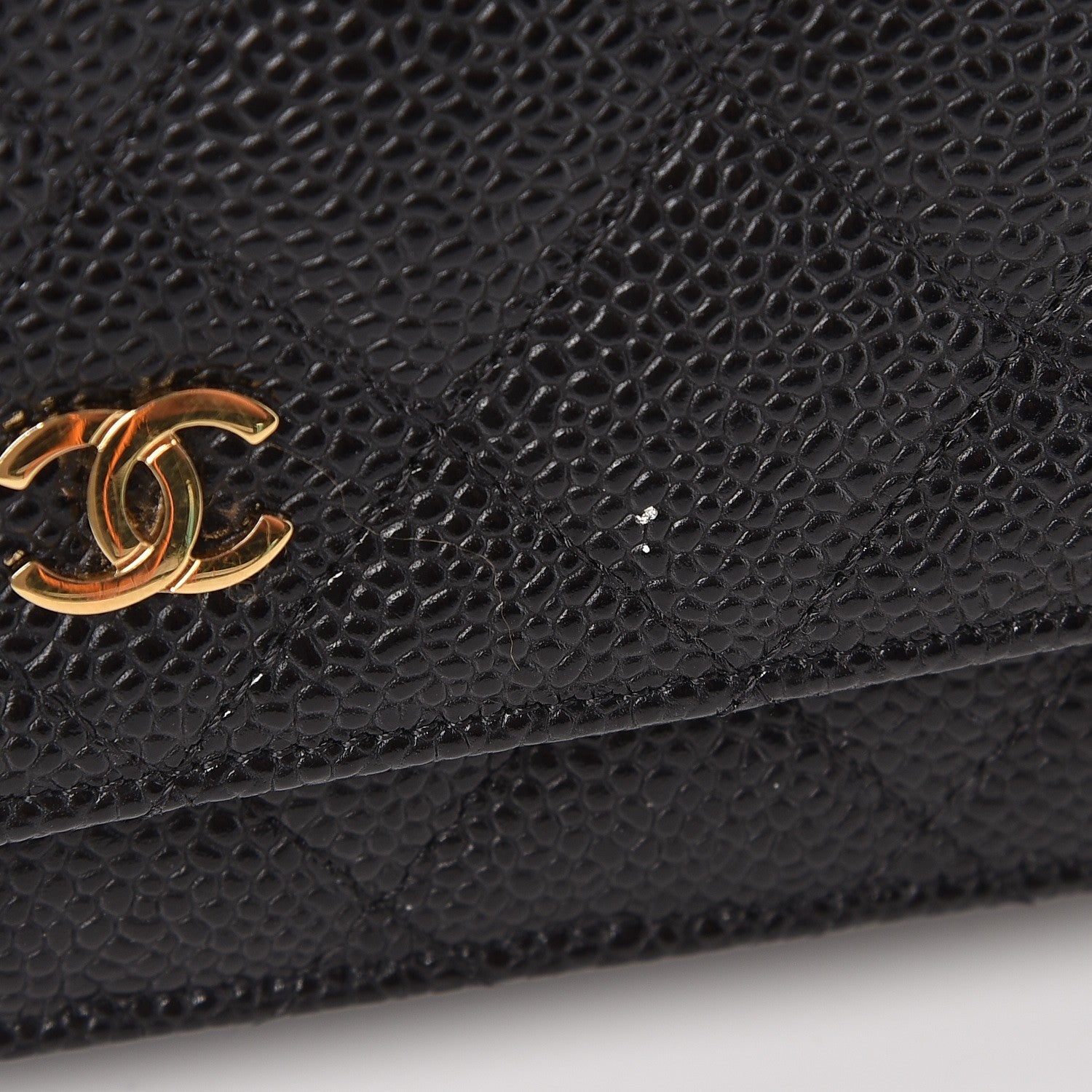 Chanel Caviar Quilted Wallet On Chain WOC Black 9 of 9