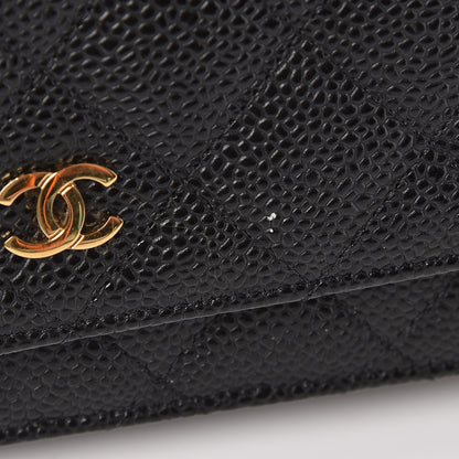 Chanel Caviar Quilted Wallet On Chain WOC Black 9 of 9