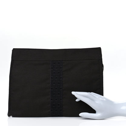 Hermes Canvas Herline Travel Cosmetic Pouch 2 of 9