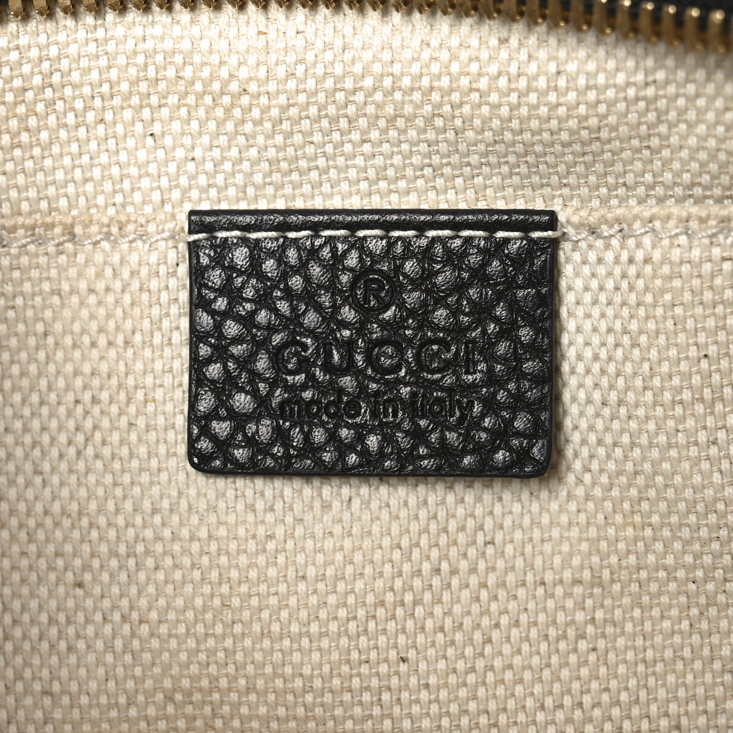 Pebbled Calfskin Small Soho Disco Bag Black