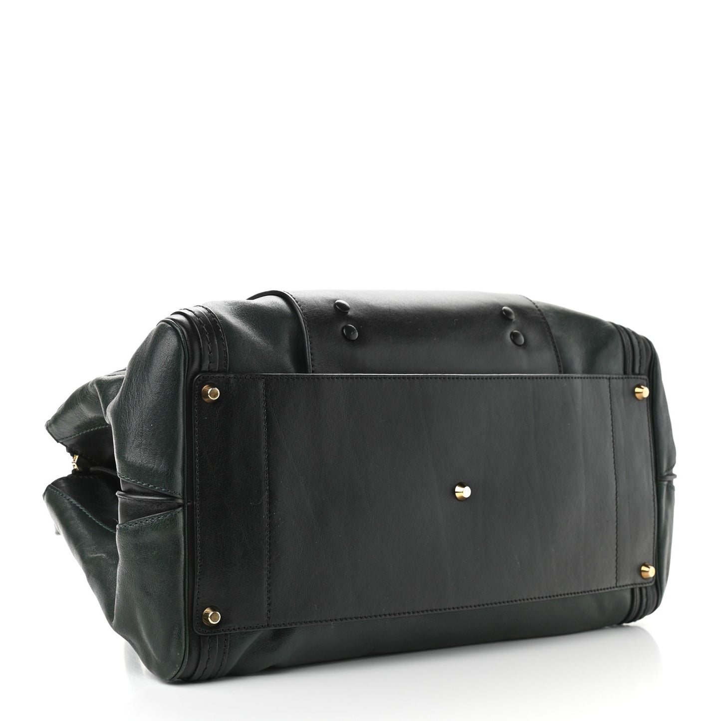 Calfskin Medium Alice Satchel Fir Green Black