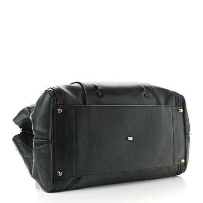 Chloe Calfskin Medium Alice Satchel Fir Green Black 4 of 12