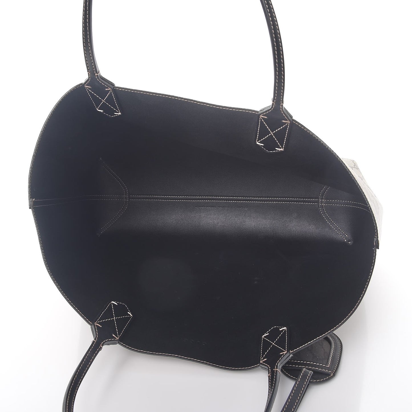 Calfskin GG Supreme Monogram Medium Reversible Tote Black