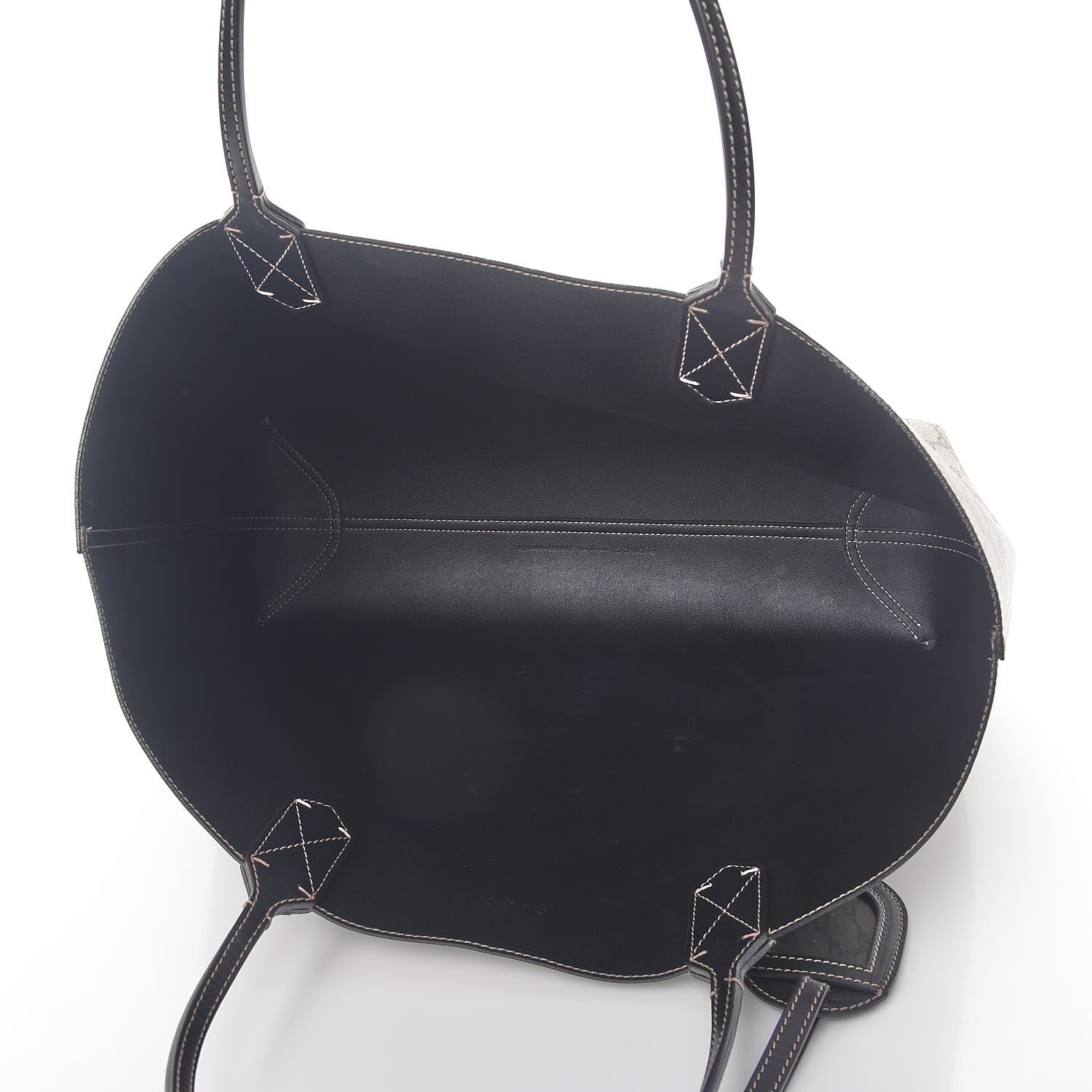 Gucci Calfskin GG Supreme Monogram Medium Reversible Tote Black 9 of 11