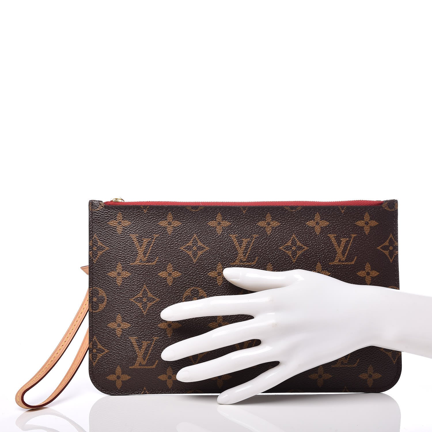 Louis Vuitton Monogram Neverfull MM GM Pochette Cherry 2 of 7