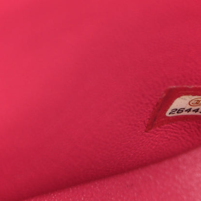 Chanel Lambskin Quilted Jumbo Double Flap Dark Pink 7 of 16
