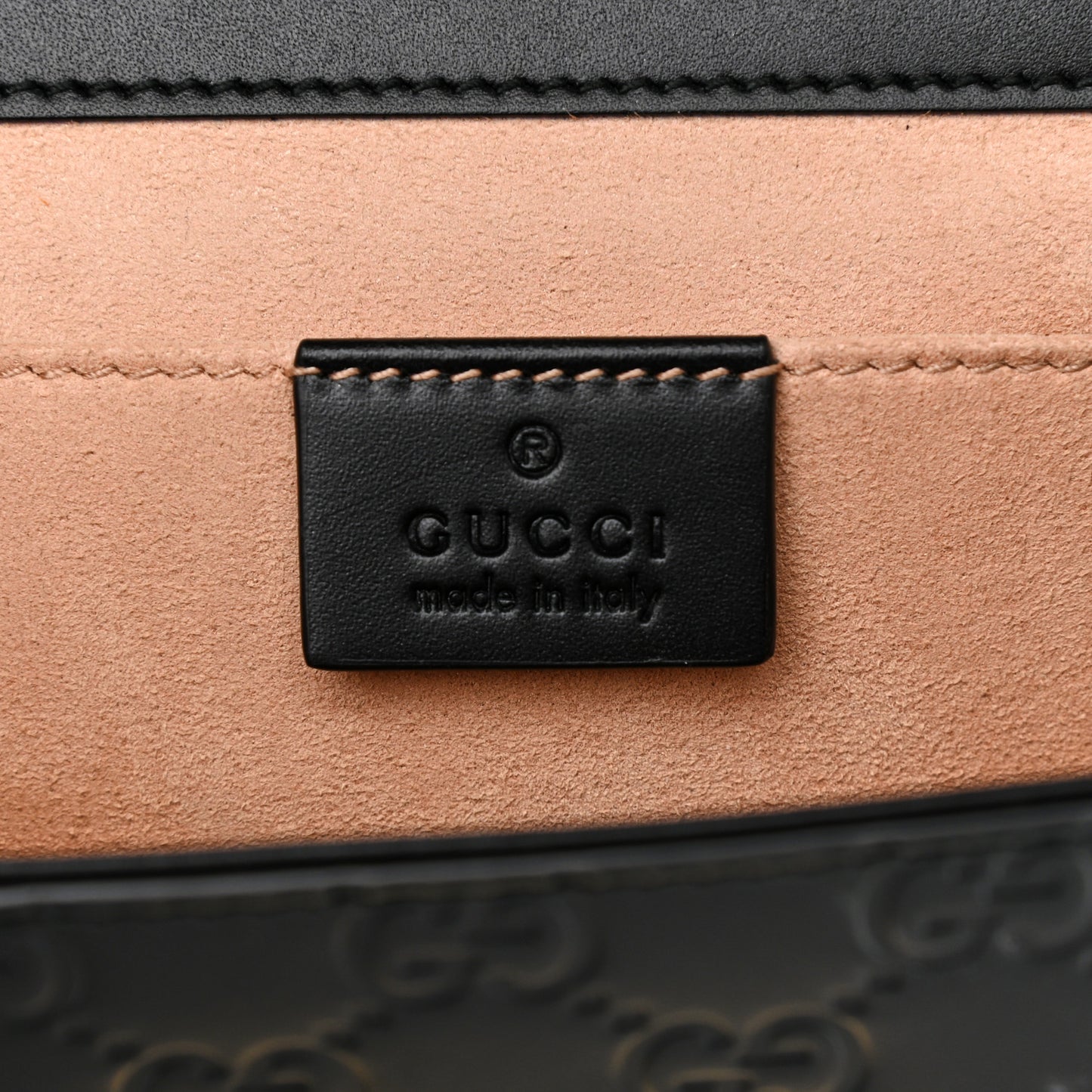 Guccissima Small Padlock Shoulder Bag Black