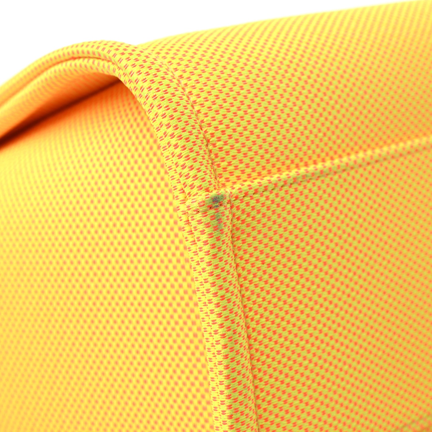 Chanel Mixed Fibers Small Deauville Tote Yellow Orange 10 of 12