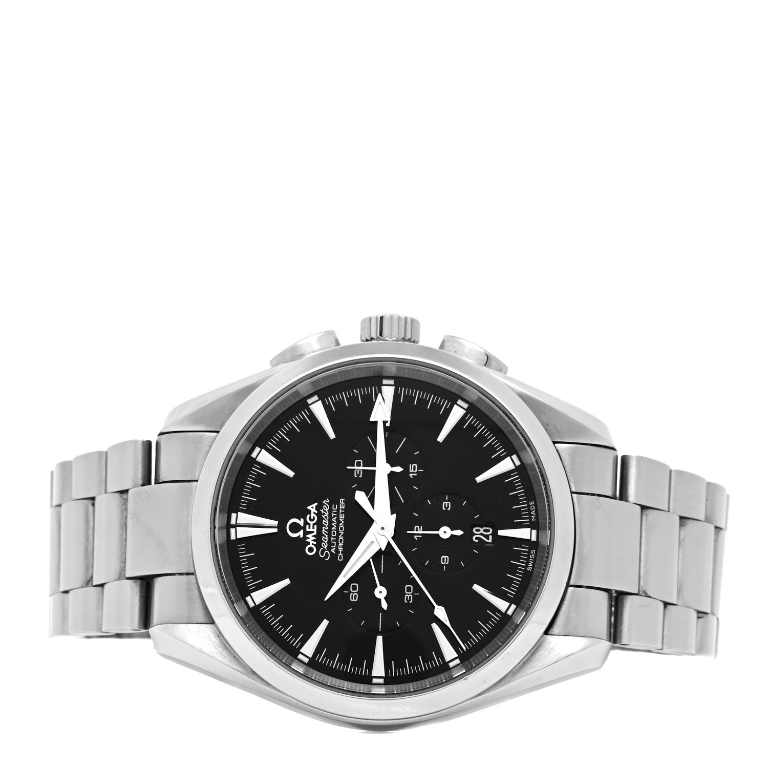 Omega Stainless Steel 42mm Seamaster Aqua Terra Chronograph Automatic Watch Black 2512.50.00 2 of 4