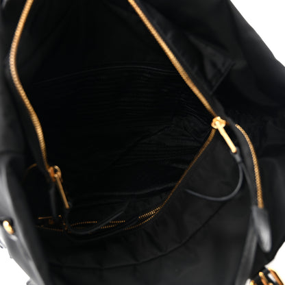 Prada Tessuto Nylon Saffiano Tote Black 5 of 10