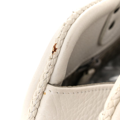 Christian Dior Calfskin Braided Gaucho Double Saddle Bag White 20 of 21